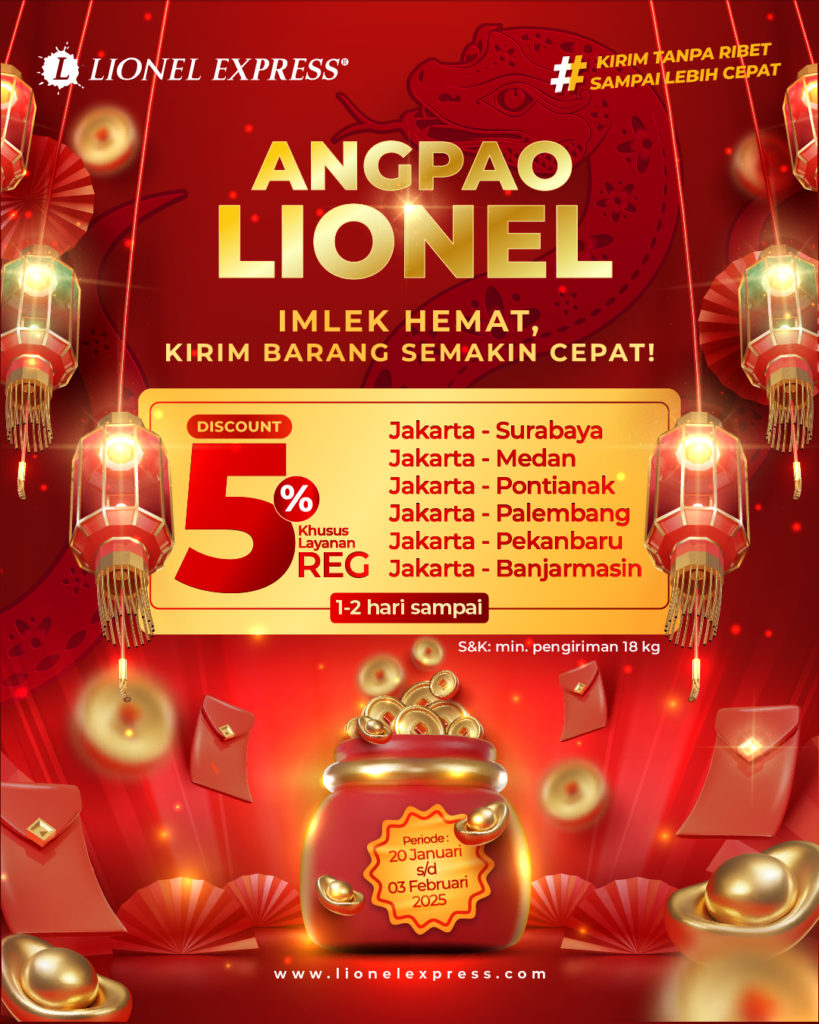 Angpao Lionel: Diskon 5% untuk Pengiriman Cepat Selama Imlek